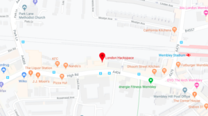 Map of Wembley London Biohackspace